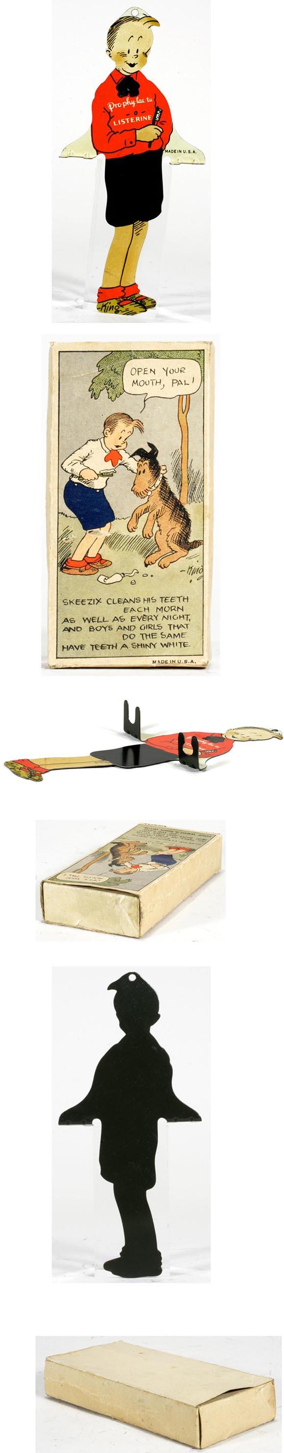 c.1926 Skeezix, Listerine Toothpaste Holder in Original Box